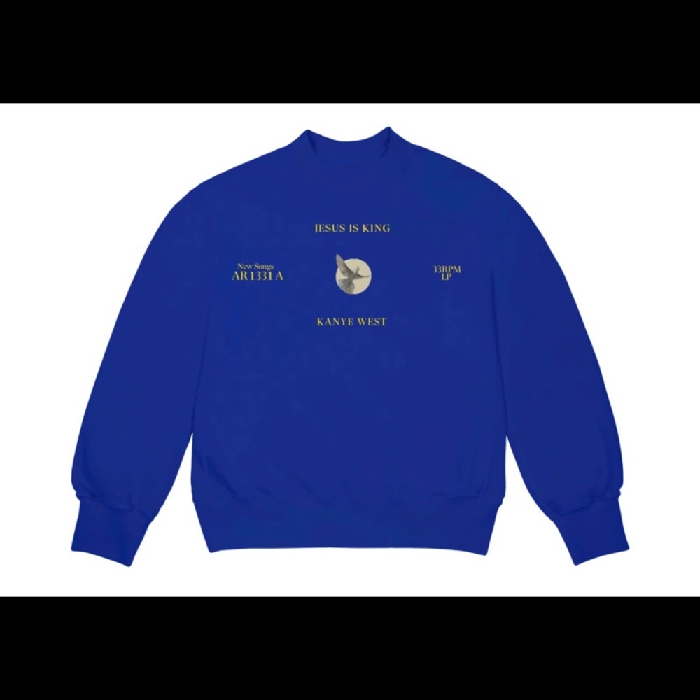 Jesus Is King Dove Crewneck Sweater